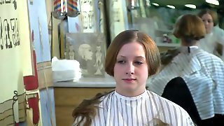 Girl shaves her head