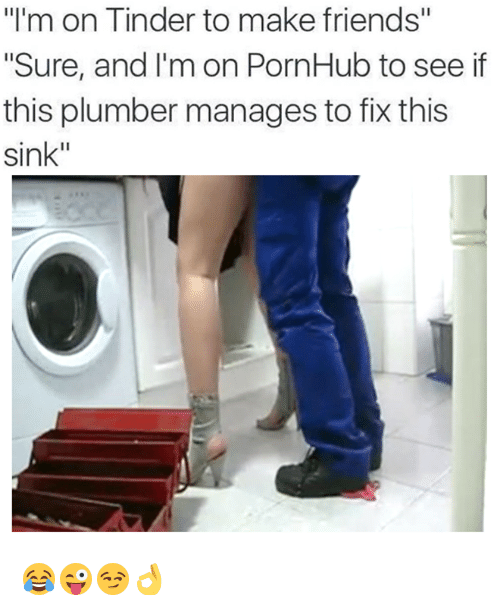 Plumber fixes sink